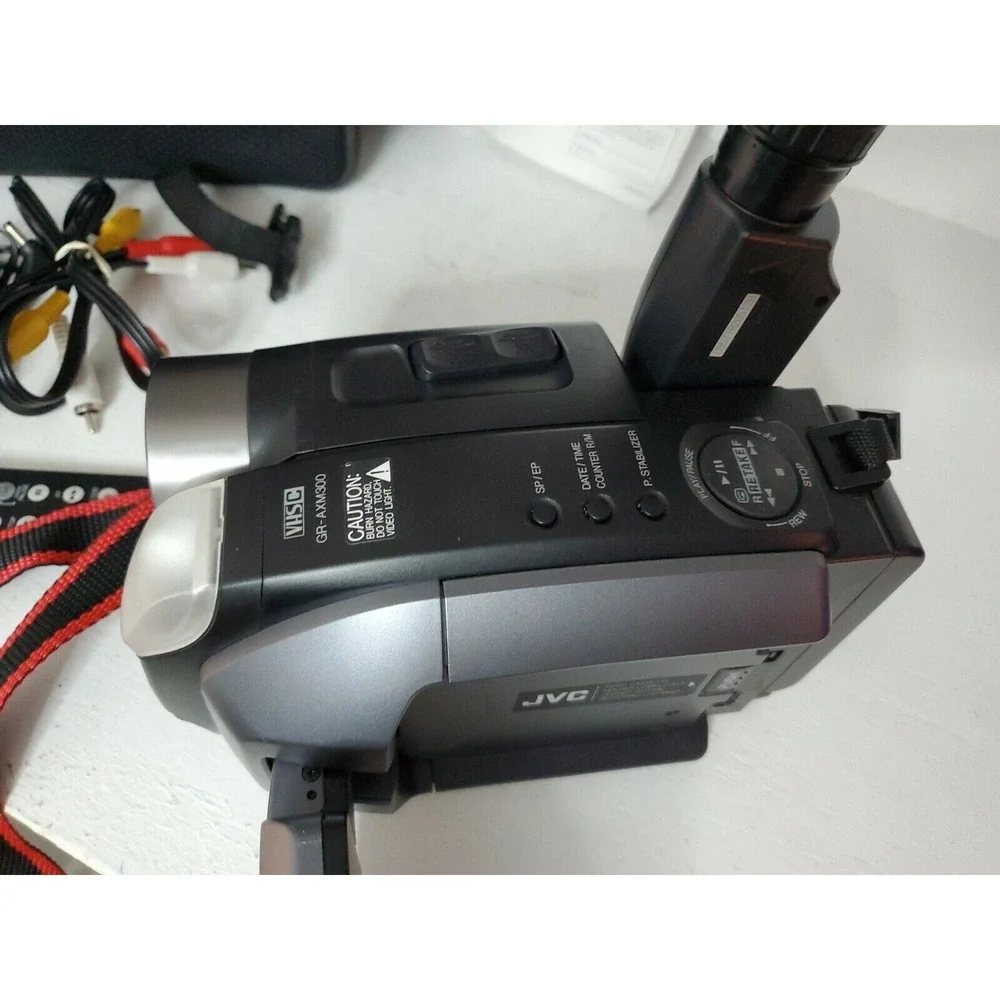 JVC VHS-C VHS Analog Camcorder Video Camera Transfer Bundle Remote VG *Works A+